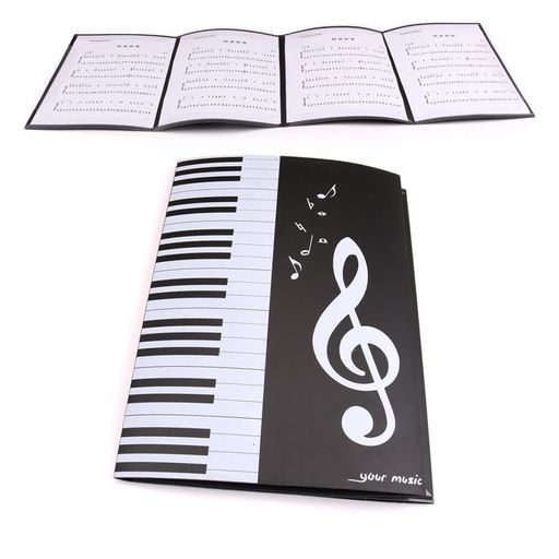 サムコス 楽譜ファイル A4サイズ 4面 6枚収納可 4ページ展開 書き込みできる 反射しない 譜面 作曲 レッスン カバー ピアノ 電子ピアノ