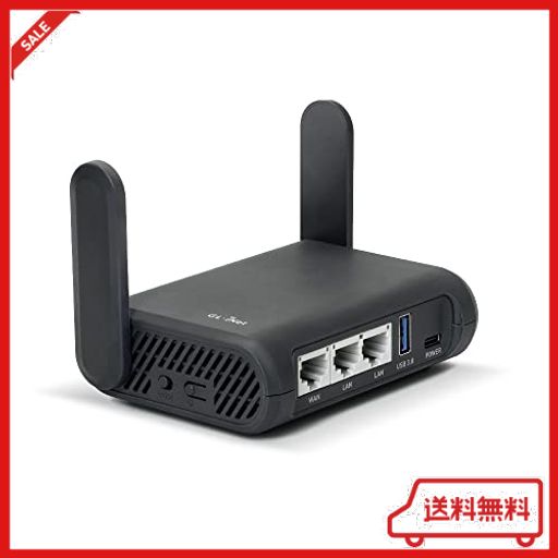 GL.INET GL-A1300 SLATE PLUS ルーター VPN トラベル 無線 ギガビットLAN セキュリティ対策 デュアルバンドAC1300 867MBPS(5GHZ) + 400MB