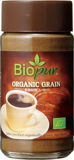 BIOPUR(ビオピュール) ミトク ホールビーン 有機穀物コーヒー 100G (ノンカフェインコーヒー風飲料)
