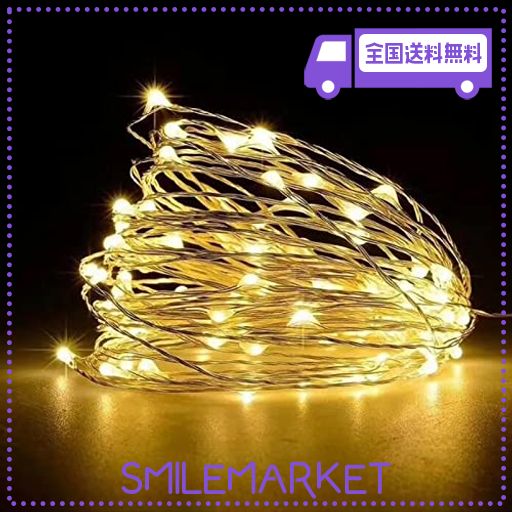 GOODCHI LEDイルミネーションライト 10M 100球 室内 屋外 ストリングライト USB式 銅線 ワイヤーライト クリスマス 誕生日 ガーデンライ