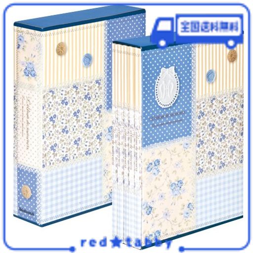 ナカバヤシ ポケットアルバム5冊組 パッチワーク ブルー 5PL-270-31-B