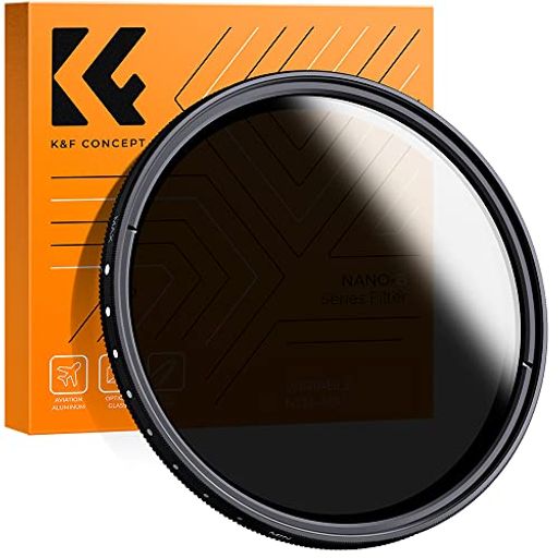 K & F CONCEPT 49MM 可変NDフィルター ND2-ND400レンズフィルター 減光フィルター 超薄型 カメラ用フィルター+超極細繊維布（49MM ND FILTE