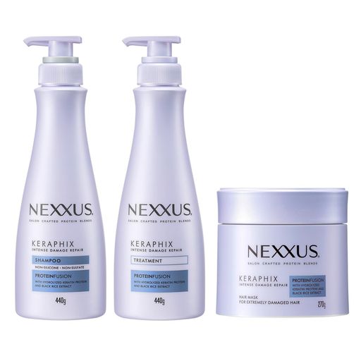 【セット買い】NEXXUS(ネクサス) インテンスダメージリペア シャンプー＋コンディショナー(トリートメント)＋ヘアマスク 3点セット 各440