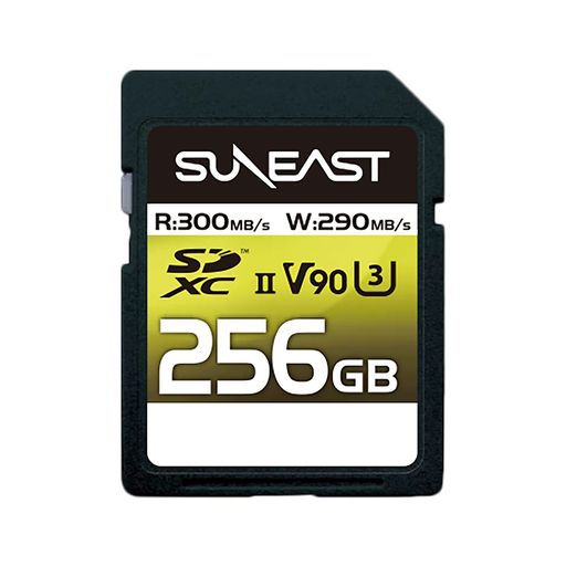 SUNEAST SDXCカード 256GB 最大300MB/S UHS-II U3 V90 PSLC 4K 8K ULTIMATE PRO プロフェッショナル メモリーカード SE-SDU2256GA300