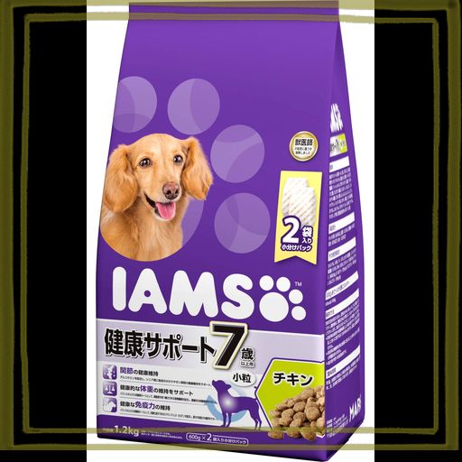 アイムス (IAMS) ドッグフード 7歳以上用 健康サポート 小粒 チキン シニア犬用 1.2キログラム (X 1)