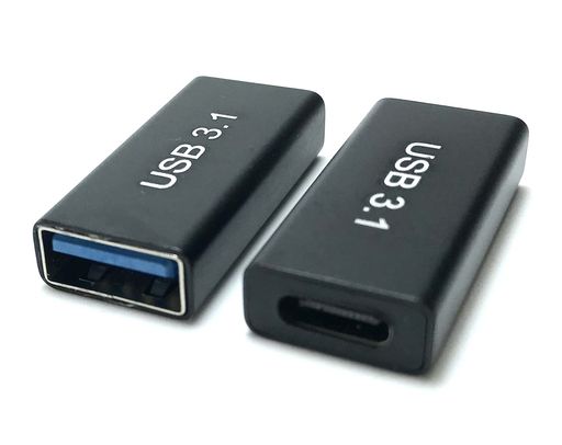 ACCESS E DIRECT 2個入 USB-C メス TO USB-A メス 変換アダプタ 10GBPS USB3.2 GEN2 変換コネクタ TYPEC メス - TYPE-A メス + マイク