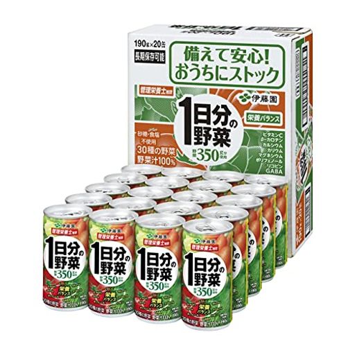 伊藤園 1日分の野菜 缶 190G×20本