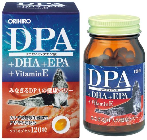 オリヒロ DPA+DHA+EPAカプセル 120粒 30日分 DPA DHA EPA トコトリエノール ビタミンE