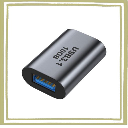 USB C TO USB 3.1 変換アダプタ (1個セット) MOSHTANATH (TYPE C メス - USB A 3.1 メス) 最大10GBPS高速データ転送 OTG 延長アダプタ MA