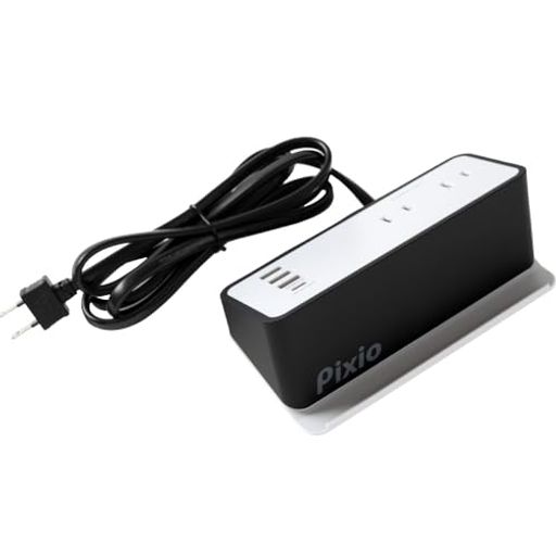 PIXIO AC & USB TAP COMPACT 電源タップ 卓上 コンセント USB TYPE-C TYPE-A 充電ステーション ACアダプタ 急速充電 コンパクト スマホ IPH
