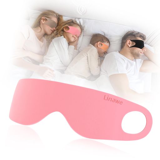 LINAWE ピンク アイマスク 睡眠用 目隠し 女性 眼帯 安眠 快眠グッズ リラックスグッズ [並行輸入品]