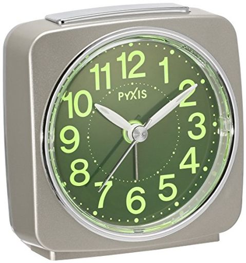 セイコー クロック 目覚まし時計 アナログ 集光樹脂文字板 PYXIS ピクシス 薄金 パール NR440G SEIKO