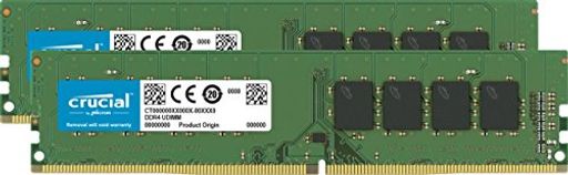 CRUCIAL 16GB KIT(8GBX2)DDR4 3200 MT/S(PC4-25600)CL22 SR X8 UDIMM 288PIN CT2K8G4DFS832A