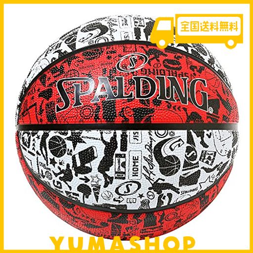 SPALDING(スポルディング) バスケットボール グラフィティ レッド×ホワイト 6号球 バスケ バスケット