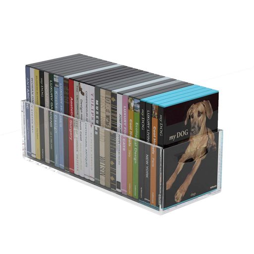 NIUBEE CD・DVD収納ケース 透明アクリル製 PS5ゲームソフト、アニメ収納ボックス 『W40×D15.6×H12.8CM』 CD/DVD/ブルーレイ 最大200枚