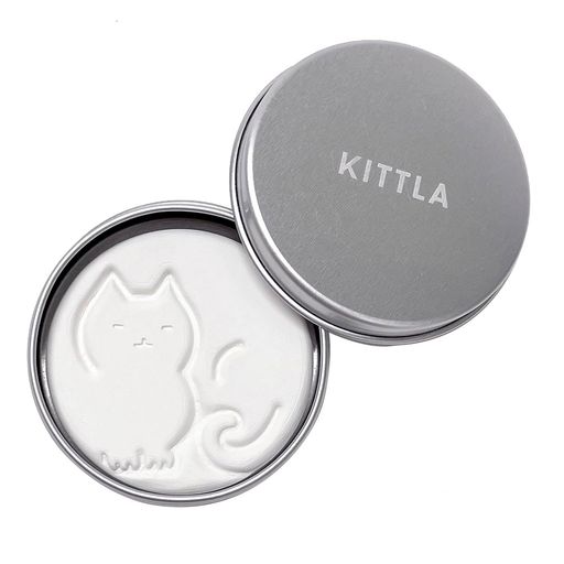 KITTLA アロマストーン 猫 ねむりねこ 缶 ケース付き 瀬戸焼 白雲陶器 日本製 (香箱)