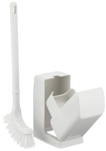 キクロン(KIKULON) トイレ掃除用ブラシ ファシル コンパクトブラシケースセット ホワイト