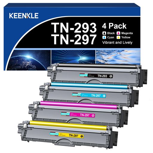 KEENKLE TN-293/297 4色セット（BK/C/M/Y） TN-293 TN-297 互換トナーカートリッジ ブラザー ( BROTHER )用 4色セット 大容量タイプ TN-2