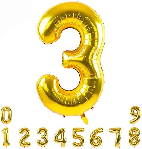 数字 バルーン ナンバー バルーン アルミ風船 40インチ 大きい 誕生日 ハッピーバースデー 飾り付け ウェディング 記念日 パーティー 約9