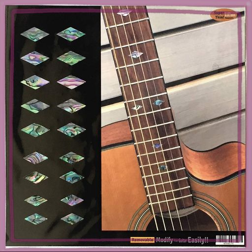ジャカモウ(JOCKOMO) TRADITIONAL ダイヤモンド (アバロンMIX) ポジションマーク ギター ベース ウクレレ インレイステッカー