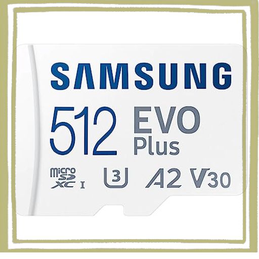 SAMSUNG (サムスン) EVO PLUS (エボブラス) MICROSD SDXC U3 CLASS 10 A2 メモリーカード 130MB/秒 SDアダプター付き 2021年 (512GB)