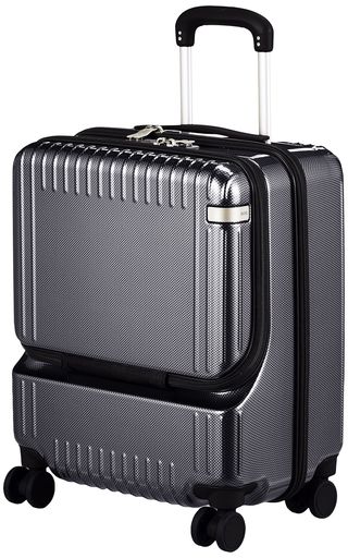 [エース トーキョー] スーツケース キャリーケース キャリーバッグ 機内持ち込み Sサイズ 1泊2日 2泊3日 37L フロントポケット キャスタ