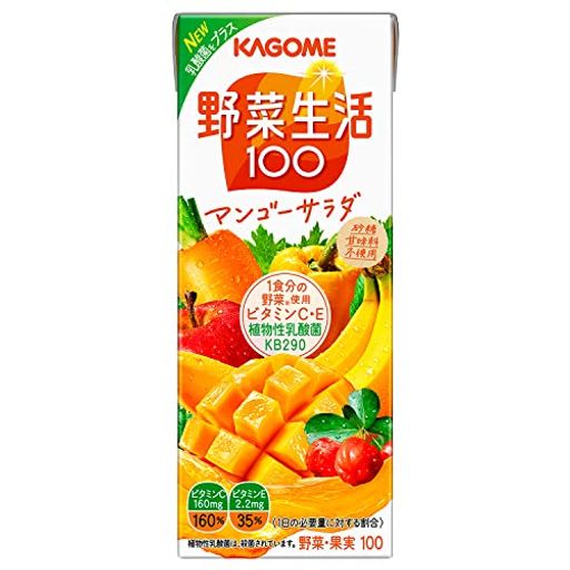 カゴメ 野菜生活100 マンゴーサラダ 200ML×24本
