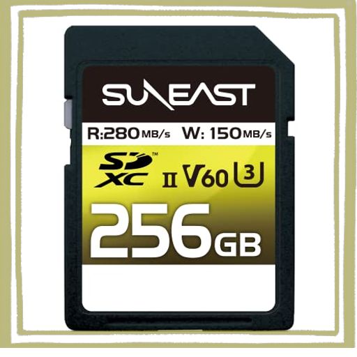SUNEAST SDXCカード 256GB UHS-II V60 最大280MB/S U3 4K UHD ULTIMATE PRO プロフェッショナル メモリーカード SE-SDU2256GB280