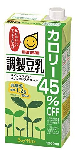 マルサン 調製豆乳 カロリー45%オフ 1L×6本