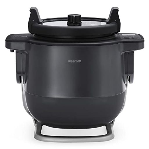 アイリスオーヤマ 自動調理鍋 自動かくはん式調理機 シェフドラム 電気鍋 揚げ物 CHEF DRUM DAC-IA2-H グレー
