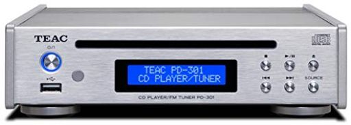 ティアック CDプレーヤー/FMチューナー PD-301-X シルバー