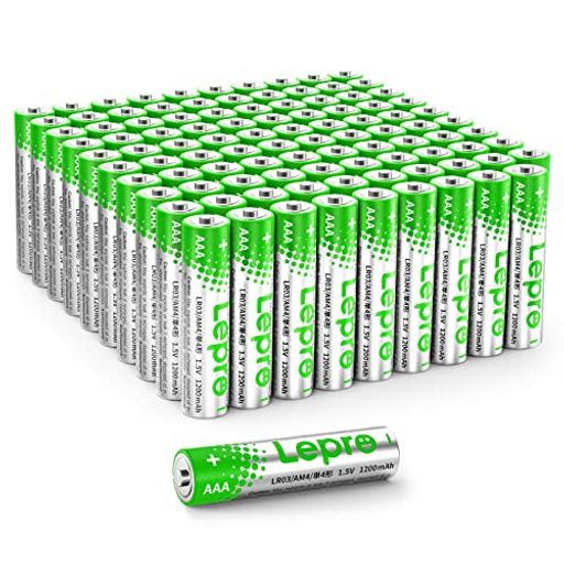 LEPRO 単4形 アルカリ乾電池 100本セット ハイパワー 大容量 液漏れ防止 耐久 長持ち 長期間保存可能 おもちゃ 電池式ランタン 懐中電灯