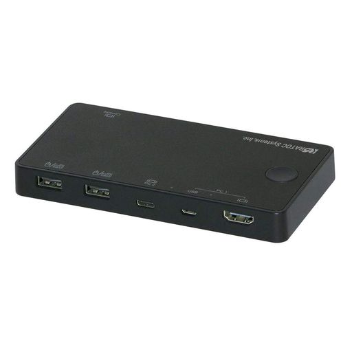 ラトックシステム 4K HDMIディスプレイ/USBキーボード・マウス パソコン切替器 (USB-C/Aパソコン対応) RS-240CA-4KA