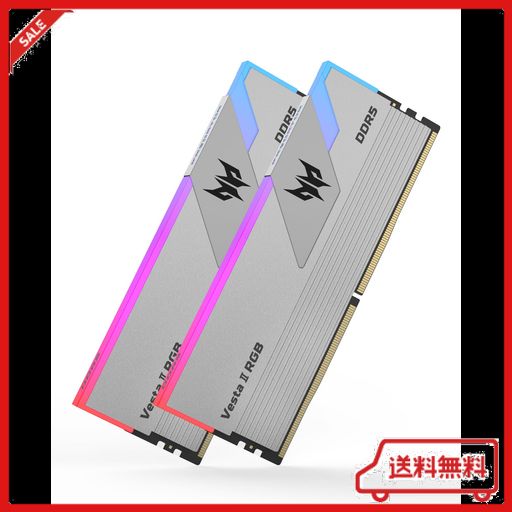 ACER PREDATOR VESTA II DDR5-6000MHZ 32GB(16GBX2枚) CL30 デスクトップPC用メモリDDR5 RGB シリーズ (PC-48000) INTEL XPM 3.0 ADM EXP
