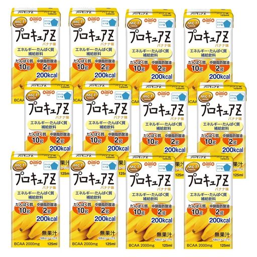 日清オイリオ プロキュアZ バナナ味125ML×12本 (高カロリー たんぱく質 栄養プラス) 栄養補助食品 栄養ドリンク MCT