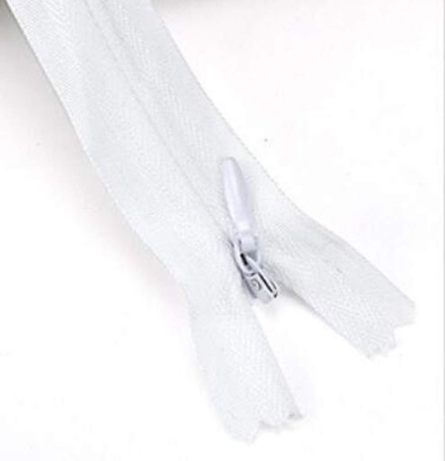 SZM ジッパー ファスナー 修理 裁縫材料 ズボン ジーンズ ポーチ 手芸材料 素材 ホワイト (20CM, 10本セット)