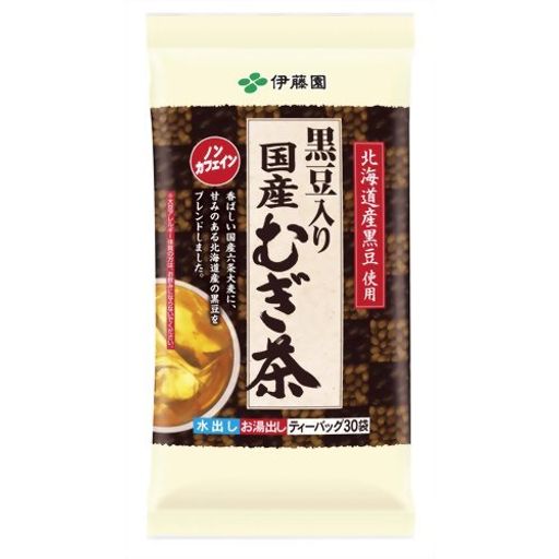 伊藤園 黒豆むぎ茶ティーバッグ 8.0G×30袋 デカフェ・ノンカフェイン