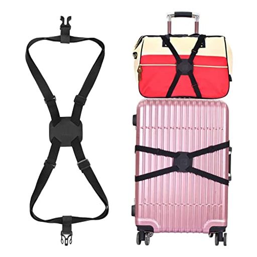 DFSUCCES スーツケースベルト ワンタッチ式 荷物固定 調節可能 荷崩れ防止 紛失防止 高弾性スーツケース留めベルト 旅行便利グッズ (1本
