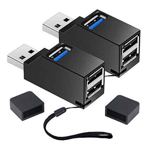 サムコス USBハブ 3ポート 2個セット 超小型 USB3.0＋USB2.0コンボハブ バスパワー ポート拡張 USBハブ USBポート 高速 軽量 携帯便利 ブ