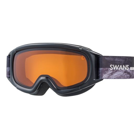 [スワンズ] 日本製 子供用 スノーゴーグル JUMPIN-DH BSMK オレンジ スキー スノーボード 紫外線99.9%カット 曇り止め メガネ対応 FREE S