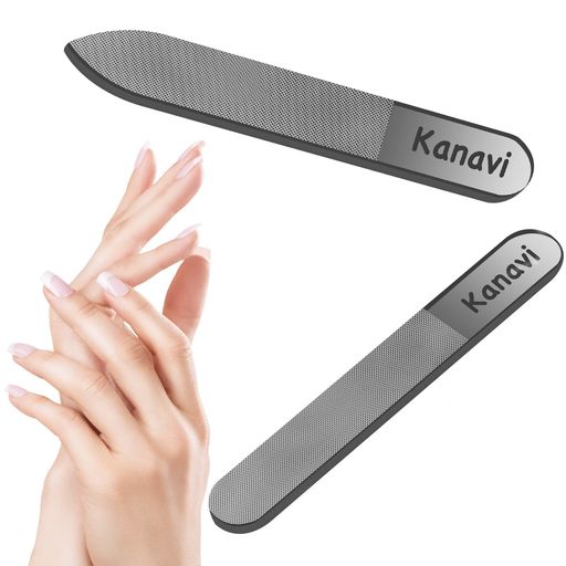 【2024年改良版】KANAVI 爪やすり 爪磨き ガラス製 ピカピカ 最新ナノ技術が生んだ全く新しい ネイルケア ネイルシャイナ― つめみがき