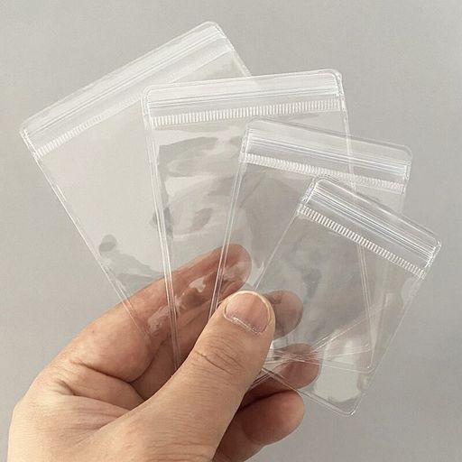ジュエリー袋 PVCパッキング ビニール 変色防止 クリア ミニ ジッパー付き袋 密封 包装袋 抗酸化 チャック付き (5X7+6X8+7X10+8X12CM-200