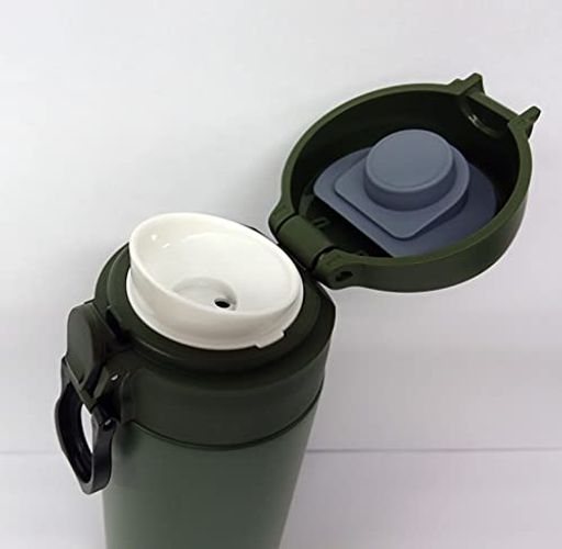 ピーコック 水筒 マグボトル カーキ 0.5L ステンレスボトル ロック可能なふた マグタイプ AKF-50 K