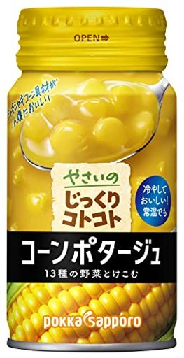 ポッカサッポロ やさいのじっくりコトコトコーンポタージュ170Ｇリシール缶×30本
