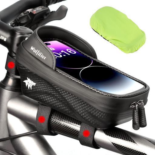 WOLFILIST 自転車 スマホホルダー 防水 バイク スマホホルダー 防塵 強力固定 各種スマホ対応 自転車 ロードバイク スクーター 原付き