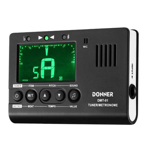 DONNER デジタルメトロノーム チューナー トーンジェネレーター 3 IN 1 ギター/ピアノ/トランペット/クロマティック楽器用 DMT-01