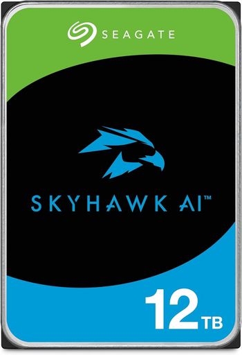 SEAGATE SKYHAWK AI 3.5インチ 【データ復旧 3年付】 12TB 内蔵 ハードディスク HDD CMR 5年保証 6GB/S 256MB 7200RPM ネットワーク 監視