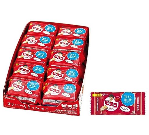 江崎グリコ 【ビスコミニパック】 5枚×40個 ビタミンB1・B2・D カルシウム 食物繊維 ビスケット クッキー お菓子 おかし 個包装