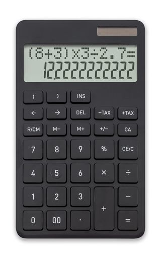 アスカ 電卓 計算式表示電卓 ()計算可 ブラック C1258BK