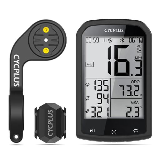 CYCPLUS GPSサイクルコンピュータ & ケイデンス & スピードセンサー & マウント (M1Z1C3)